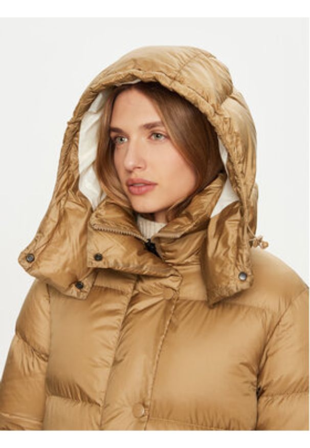 After Label Kurtka puchowa Kipnuk A00043 Beżowy Regular Fit. Kolor: beżowy. Materiał: syntetyk