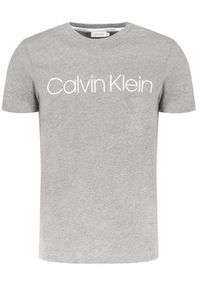 Calvin Klein T-Shirt Logo K10K104063 Szary Regular Fit. Kolor: szary. Materiał: bawełna #4