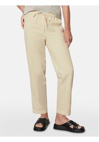 Marc O'Polo Spodnie materiałowe M03 1340 10317 Beżowy Slim Fit. Kolor: beżowy. Materiał: bawełna