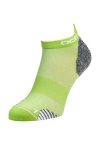 Skarpety do biegania dla dorosłych Odlo Socks short Ceramicool RUN. Kolor: zielony. Sport: bieganie