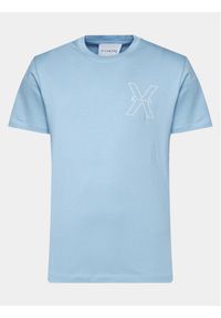 Richmond X T-Shirt Rached UMP24031TS Niebieski Regular Fit. Kolor: niebieski. Materiał: bawełna #1