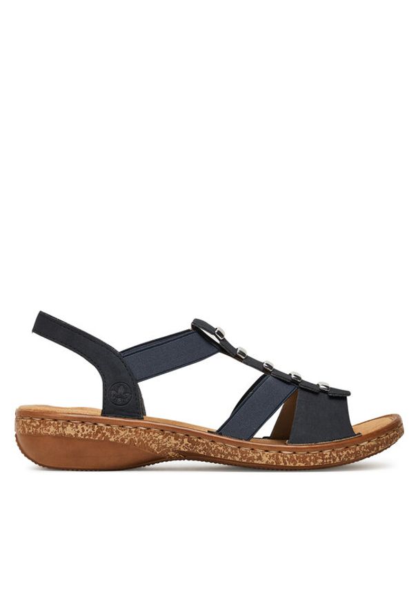Rieker Sandały CEO-62850-14 Granatowy. Kolor: niebieski. Materiał: syntetyk