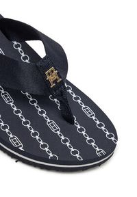 TOMMY HILFIGER - Tommy Hilfiger Japonki Th Chain Print FW0FW08514 Granatowy. Kolor: niebieski. Materiał: materiał. Wzór: nadruk #5