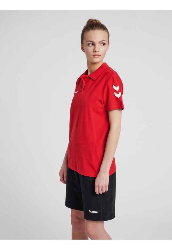 Koszulka tenisowa polo damska Hummel Go Cotton Polo Woman. Typ kołnierza: polo. Kolor: czerwony, wielokolorowy, różowy. Sport: tenis
