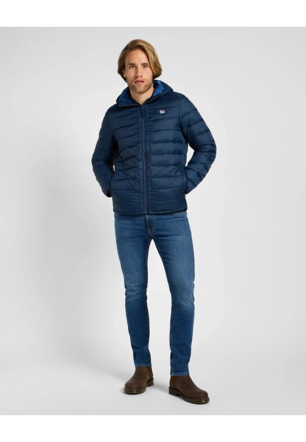 Lee - MESKA KURTKA LEE LIGHT PUFFER JKT RIVET NAVY 112355676