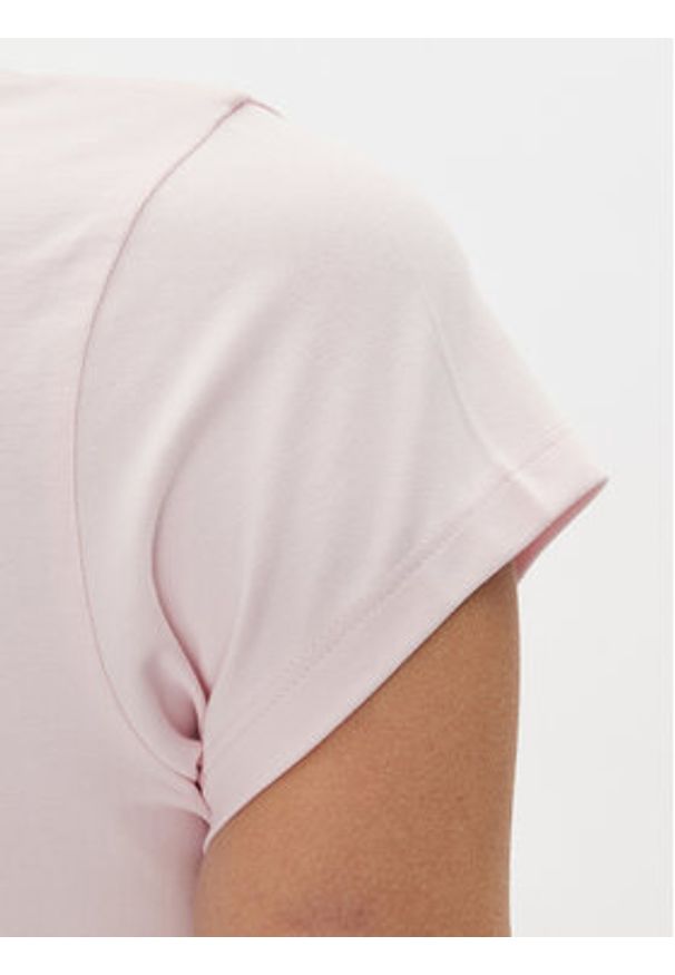 Hugo - HUGO T-Shirt Dome_B 50537247 Różowy Cropped Fit. Kolor: różowy. Materiał: bawełna