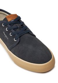 Pepe Jeans Sneakersy Ben Low PMS31071 Granatowy. Kolor: niebieski. Materiał: skóra, zamsz