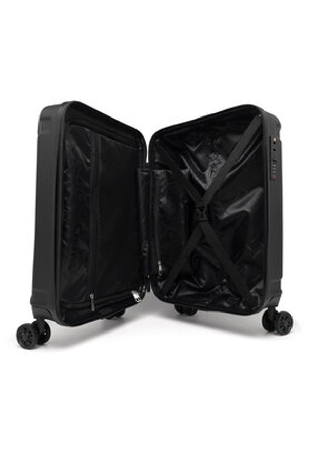 Gino Rossi Walizka kabinowa GIN-S-004-05-BLACK Czarny. Kolor: czarny. Materiał: materiał