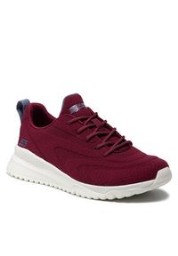 skechers - Skechers Sneakersy Whip Splash 117187/BURG Bordowy. Kolor: czerwony. Materiał: materiał #6