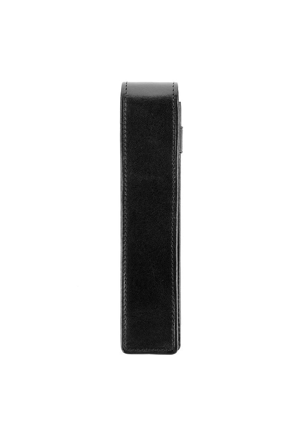 Wittchen - Etui na pióro skórzane wsuwane. Kolor: czarny. Materiał: skóra. Wzór: aplikacja
