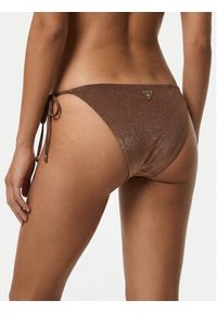 Guess Dół od bikini E6GO08 KF600 Brązowy. Kolor: brązowy. Materiał: syntetyk #4