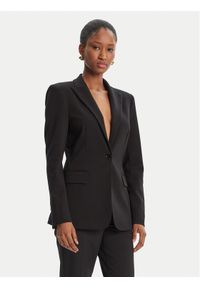 Pinko - PINKO Marynarka 104903 A24C Czarny Regular Fit. Kolor: czarny. Materiał: syntetyk
