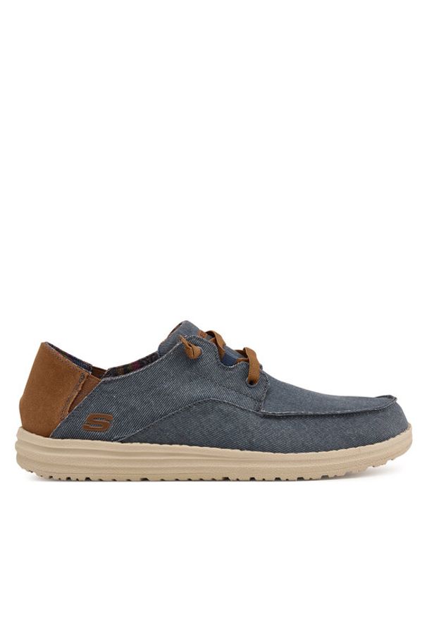 skechers - Skechers Półbuty 210116/NVY Granatowy. Kolor: niebieski. Materiał: materiał