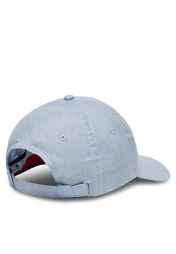 TOMMY HILFIGER - Tommy Hilfiger Czapka z daszkiem Essential Flag Linen Cap AW0AW17130 Błękitny. Kolor: niebieski. Materiał: len, materiał