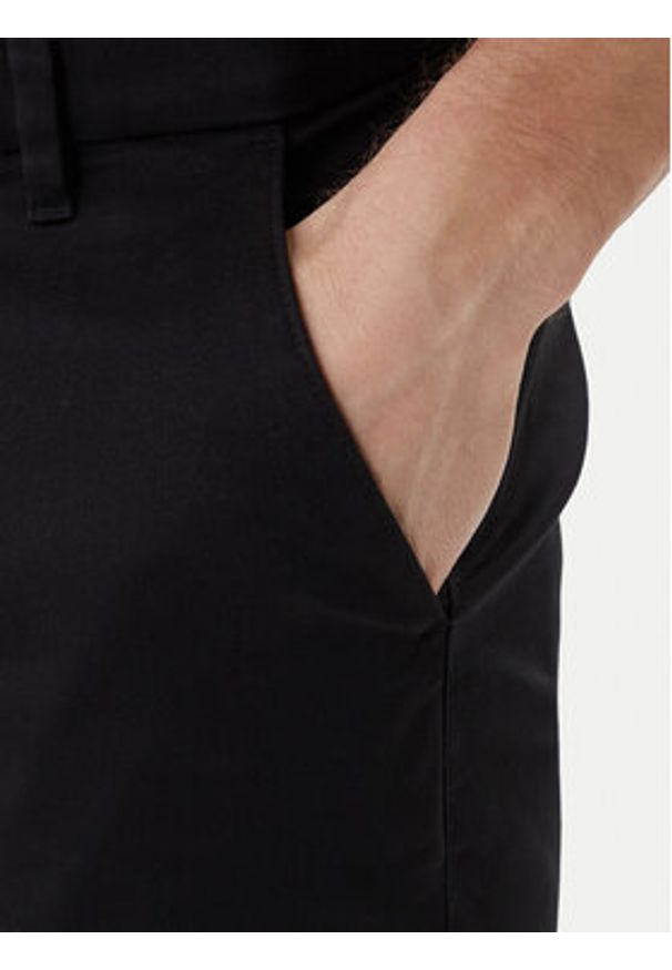 Calvin Klein Szorty materiałowe LV04LF601G Czarny Regular Fit. Kolor: czarny. Materiał: bawełna