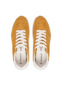 Patrizia Pepe Sneakersy PPJ365.09 Żółty ciemny. Kolor: żółty. Materiał: skóra, zamsz #6
