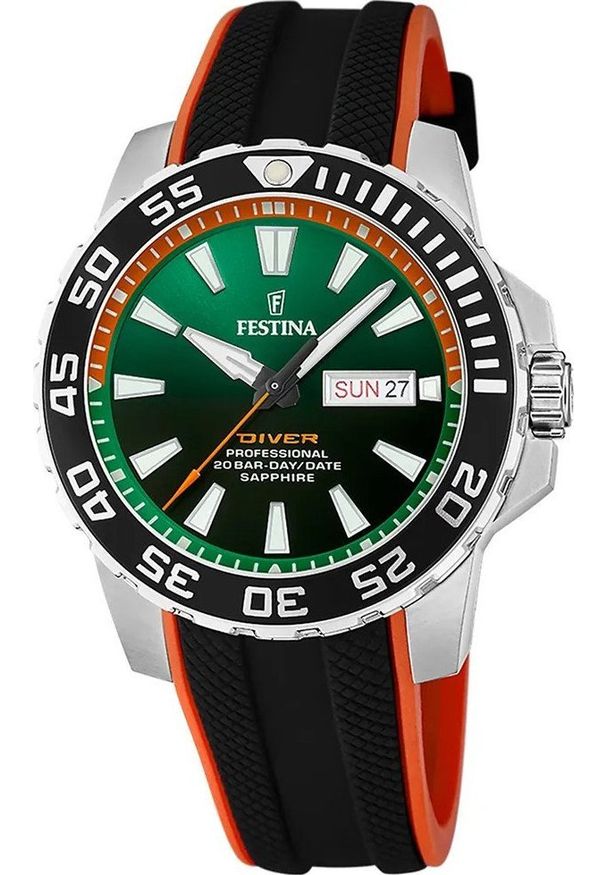 Zegarek Festina Zegarek męski Festina F20662-2 czarny. Kolor: czarny