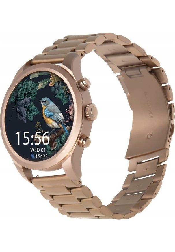 FOREVER - Smartwatch Forever Verfi SW-800 Złoty. Rodzaj zegarka: smartwatch. Kolor: złoty