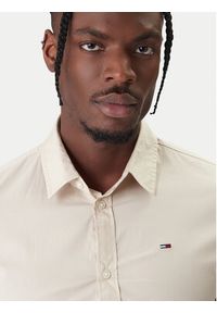 Tommy Jeans Koszula Original DM0DM04405 Beżowy Slim Fit. Kolor: beżowy. Materiał: bawełna #4