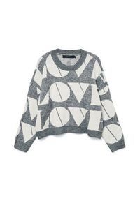 Vero Moda Sweter Love 10331432 Szary Regular Fit. Kolor: szary. Materiał: syntetyk #4
