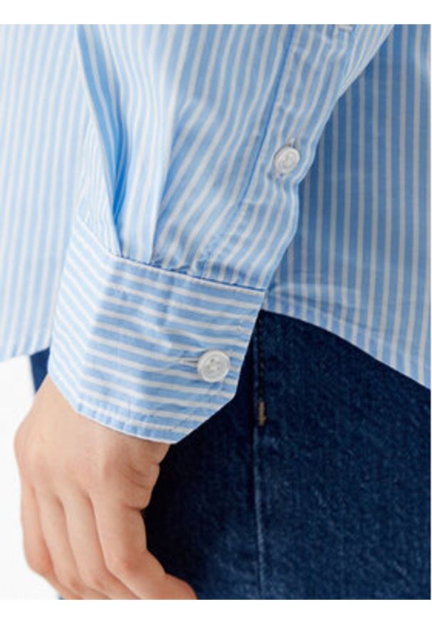 Tommy Jeans Koszula DW0DW20290 Błękitny Regular Fit. Kolor: niebieski. Materiał: bawełna