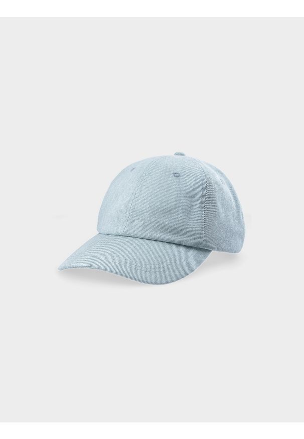 4f - 4F Czapka z daszkiem strapback uniseks - turkusowa L/XL. Kolor: turkusowy. Materiał: bawełna, materiał. Styl: sportowy, casual