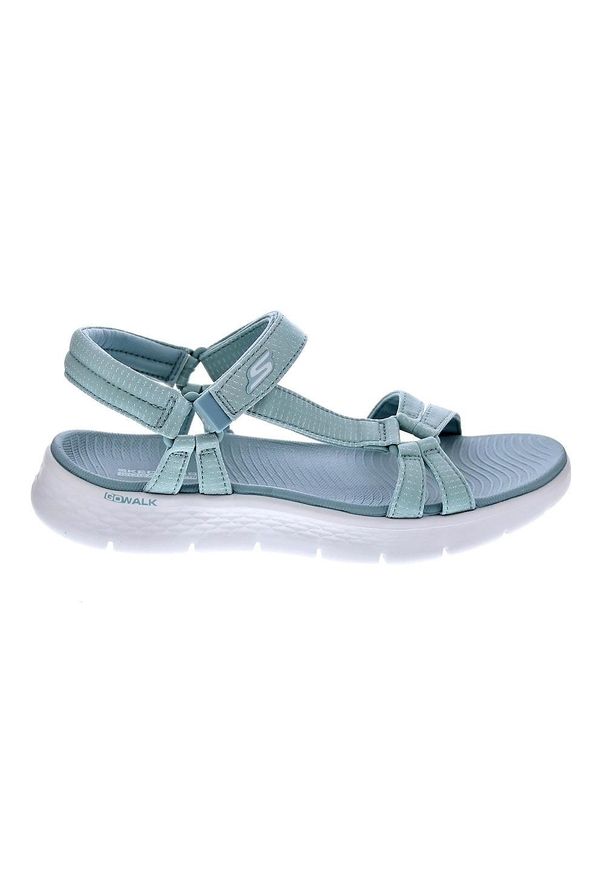 skechers - Sandały damskie SKECHERS Go Walk Flex Sandal Sublime. Kolor: zielony