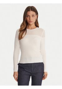 Guess Sweter W5BR62 Z0890 Écru Slim Fit. Materiał: syntetyk