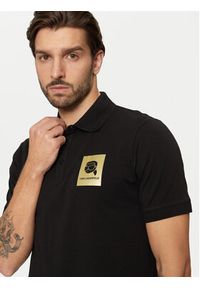 Karl Lagerfeld - KARL LAGERFELD Polo 745460 551235 Czarny Regular Fit. Typ kołnierza: polo. Kolor: czarny. Materiał: bawełna #5