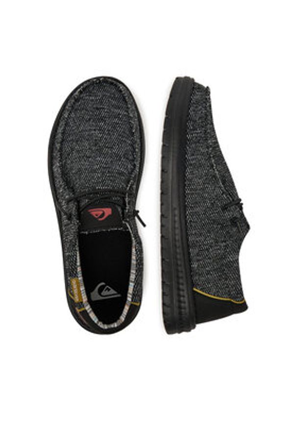 Quiksilver Półbuty WADE-01 Czarny. Kolor: czarny. Materiał: materiał