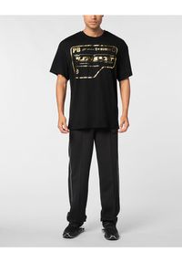 Plein Sport T-Shirt 24053 Czarny Regular Fit. Kolor: czarny. Styl: sportowy #5