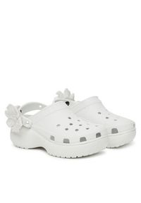 Crocs Klapki Classic Bouquet Platform Clog 211292 Biały. Kolor: biały. Obcas: na platformie #4