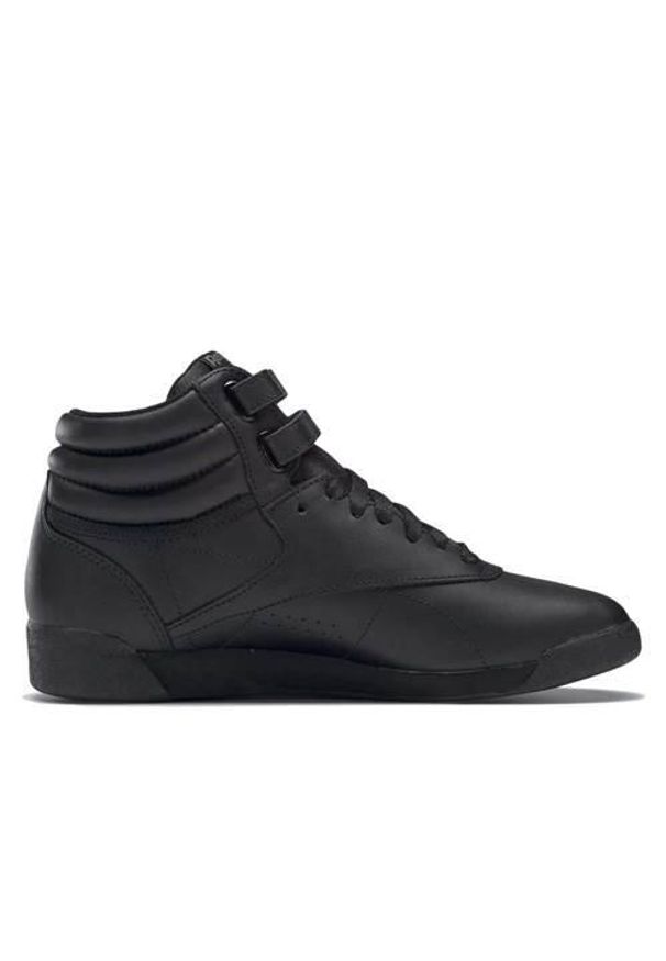 Buty do chodzenia damskie Reebok Freestyle. Zapięcie: rzepy. Kolor: czarny. Materiał: tkanina, materiał, skóra, syntetyk. Szerokość cholewki: normalna. Sport: turystyka piesza