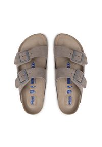 Birkenstock Klapki Arizona 1020557 Szary. Kolor: szary. Materiał: zamsz, skóra #6