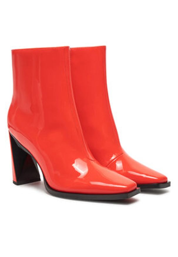 United Nude Botki Poly Bootie Hi 108635703 Czerwony. Kolor: czerwony. Materiał: skóra