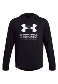 Under Armour - Męska Bluza Z Grafiką Rival Terry. Kolor: czarny