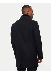 Hechter Paris Płaszcz wełniany 45014 142270 Granatowy Regular Fit. Kolor: niebieski. Materiał: wełna, syntetyk #4