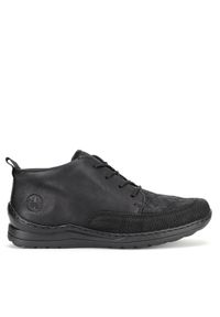 Rieker Botki 48922-00 Czarny. Kolor: czarny. Materiał: skóra