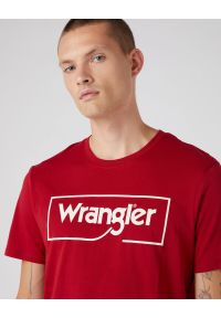 Wrangler - WRANGLER FRAME LOGO TEE MĘSKI T-SHIRT KOSZULKA W70JD3X47