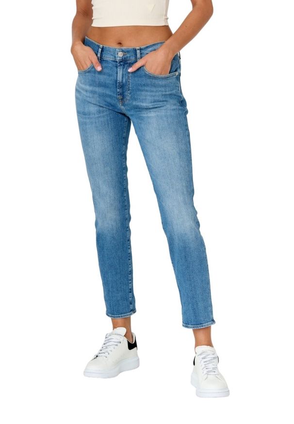 7 FOR ALL MANKIND Błękitne jeansy damskie RELAXED SKINNY, Rozmiar 28. Kolor: niebieski