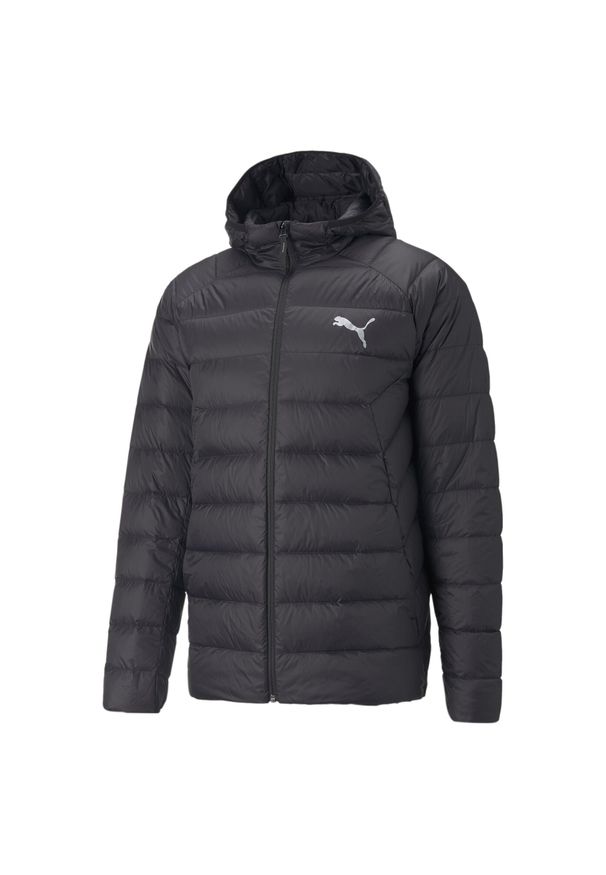 Puma - Męska kurtka puchowa PackLITE PUMA Black. Kolor: biały, wielokolorowy, czarny. Materiał: puch