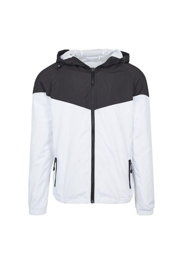 Dwukolorowa kurtka wodoodporna Urban Classics. Kolor: czarny. Materiał: materiał. Styl: sportowy