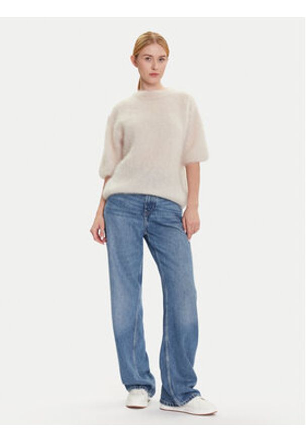 Dixie Sweter M277Y101A Écru Relaxed Fit. Materiał: syntetyk