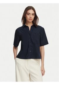 TOMMY HILFIGER - Tommy Hilfiger Koszula WW0WW48899 Granatowy Relaxed Fit. Kolor: niebieski. Materiał: bawełna #1