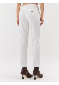 Marella Spodnie materiałowe Pirro 2331360738200 Biały Regular Fit. Kolor: biały. Materiał: bawełna, syntetyk
