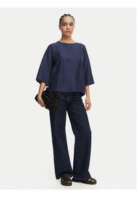 Weekend Max Mara Bluzka Fastoso 2615941032 Granatowy Relaxed Fit. Kolor: niebieski. Materiał: jedwab #4