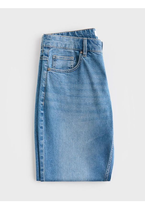 Reserved - Jeansy straight fit - niebieski. Kolor: niebieski
