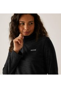 Regatta - Damski lekki polar turystyczny Montes z zamkiem błyskawicznym do połowy. Kolor: szary, wielokolorowy, fioletowy. Materiał: polar #1