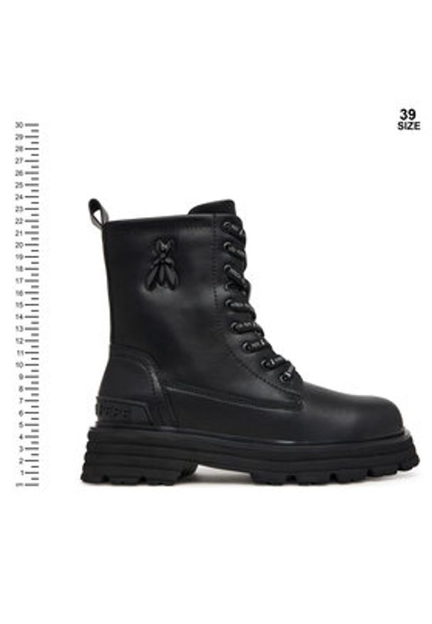 Patrizia Pepe Trapery PPJ978.01 Czarny. Kolor: czarny. Materiał: skóra