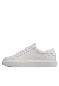 Calvin Klein Sneakersy Low Top Lace Up Lth Sm HM0HM01018 Biały. Kolor: biały. Materiał: skóra #5